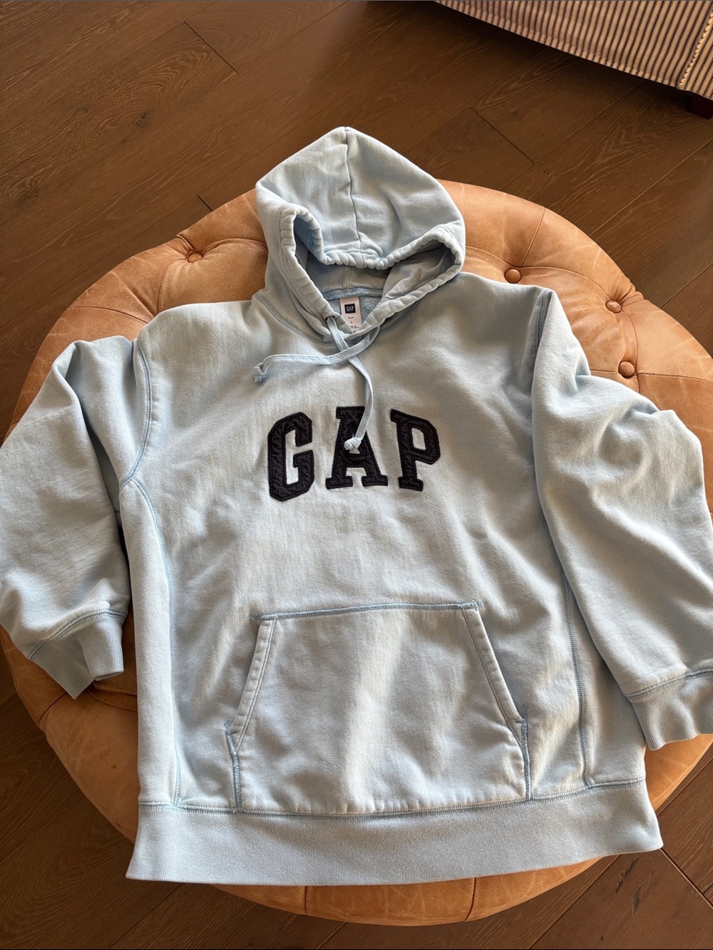 GAP Light Blue Hoodie Size L